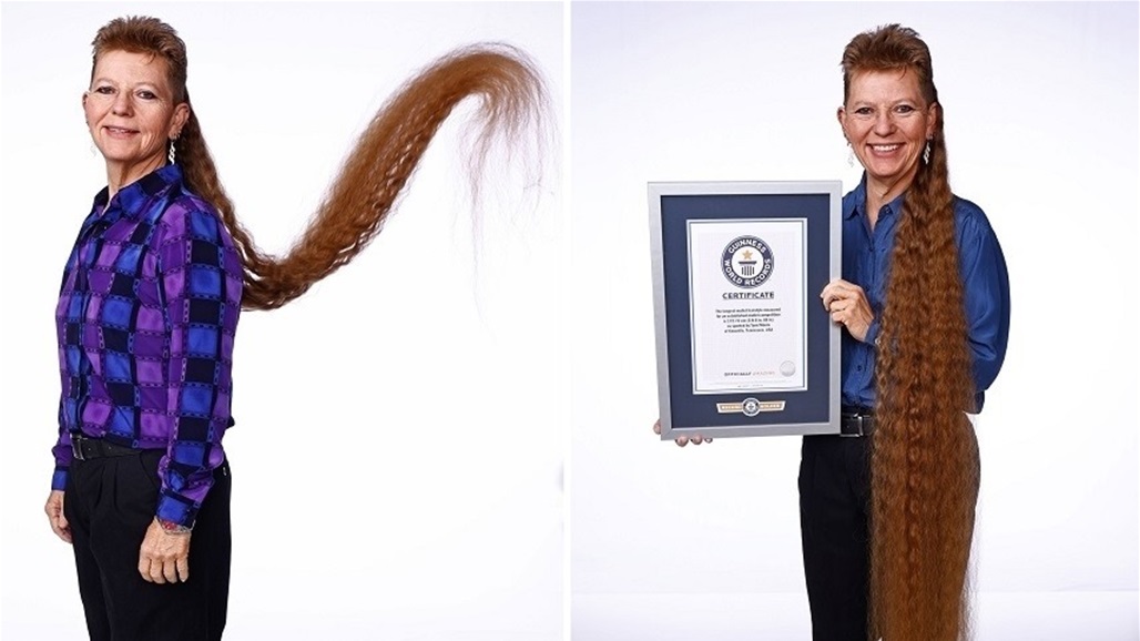 أمريكية تدخل موسوعة غينيس بأطول تسريحة شعر