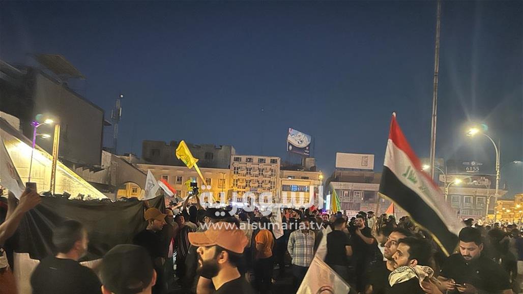 بعدسة السومرية.. تظاهرات ساحة التحرير وسط بغداد
