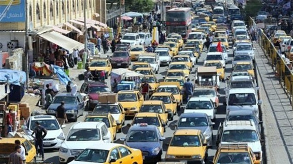 خارطة بالطرق الرئيسية المزدحمة في بغداد الان