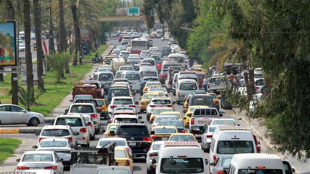 أقل وتيرة.. خارطة بازدحامات شوارع بغداد الان