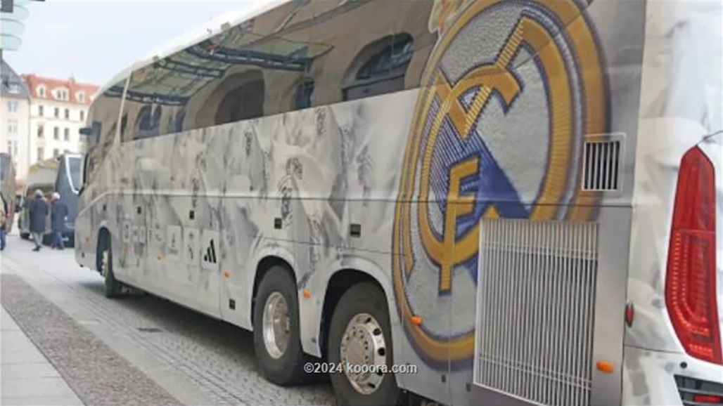 حافلة ريال مدريد تتعرض لحادث في ألمانيا