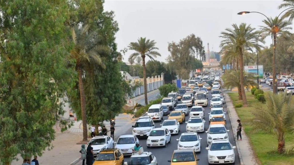 شوارع حمراء بالكامل.. خارطة بازدحامات بغداد الان