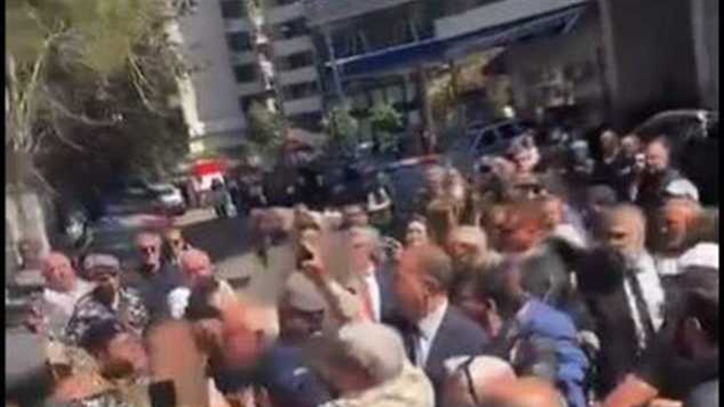 نائب لبناني يتعرض للضرب امام قصر العدل (فيديو)
