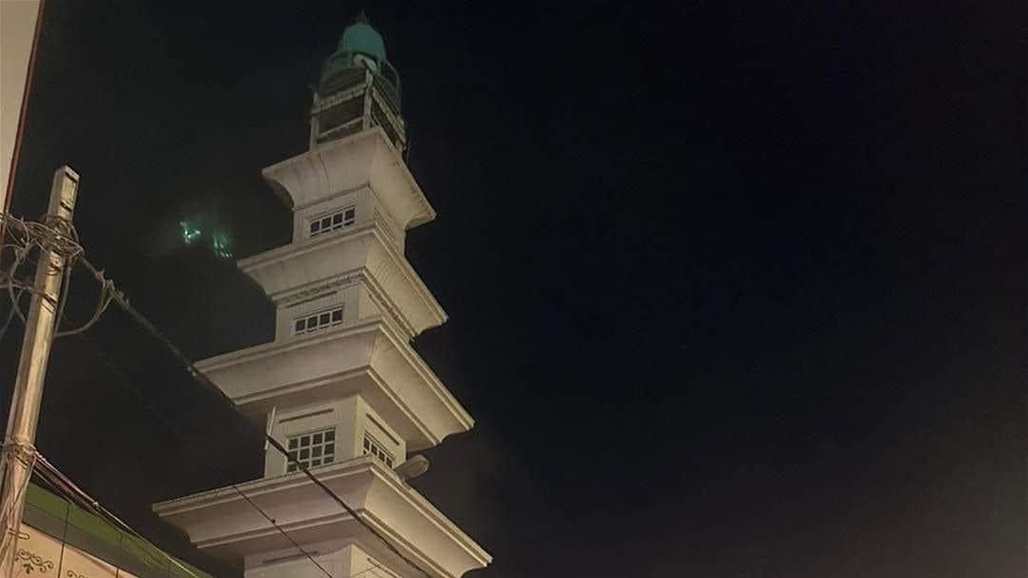 حريق داخل مسجد وسط الديوانية