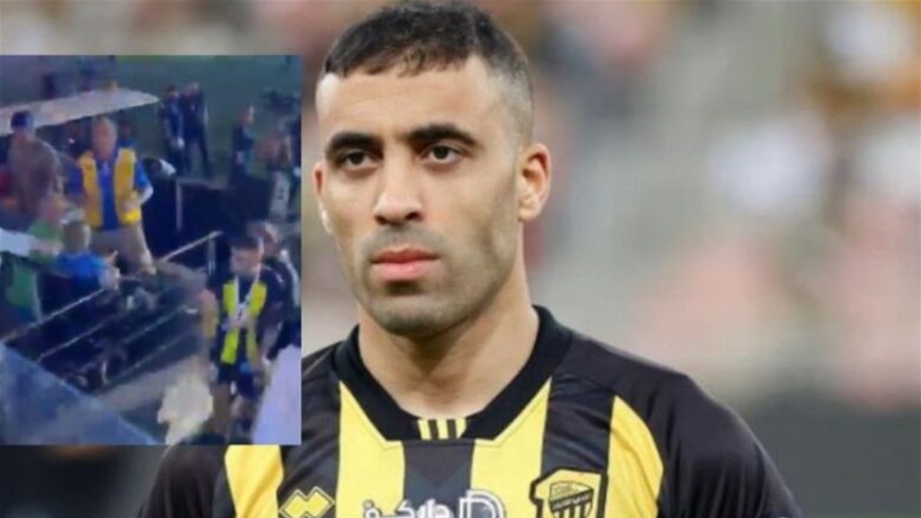 لاعب الاتحاد حمد الله يتعرض للضرب من أحد المشجعين (فيديو)