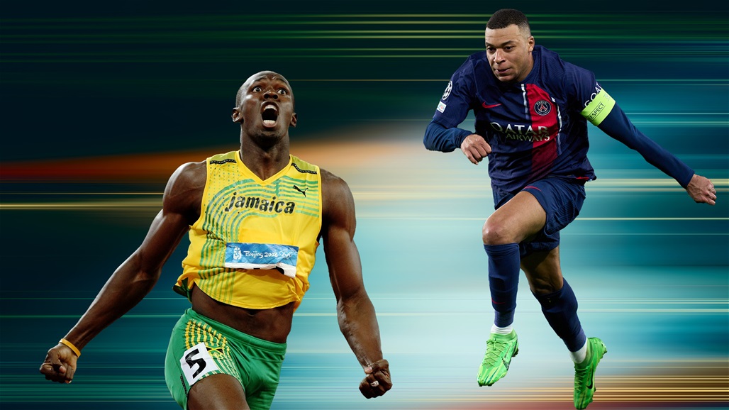 مبابي يقبل تحدي بولت في سباق بالجري