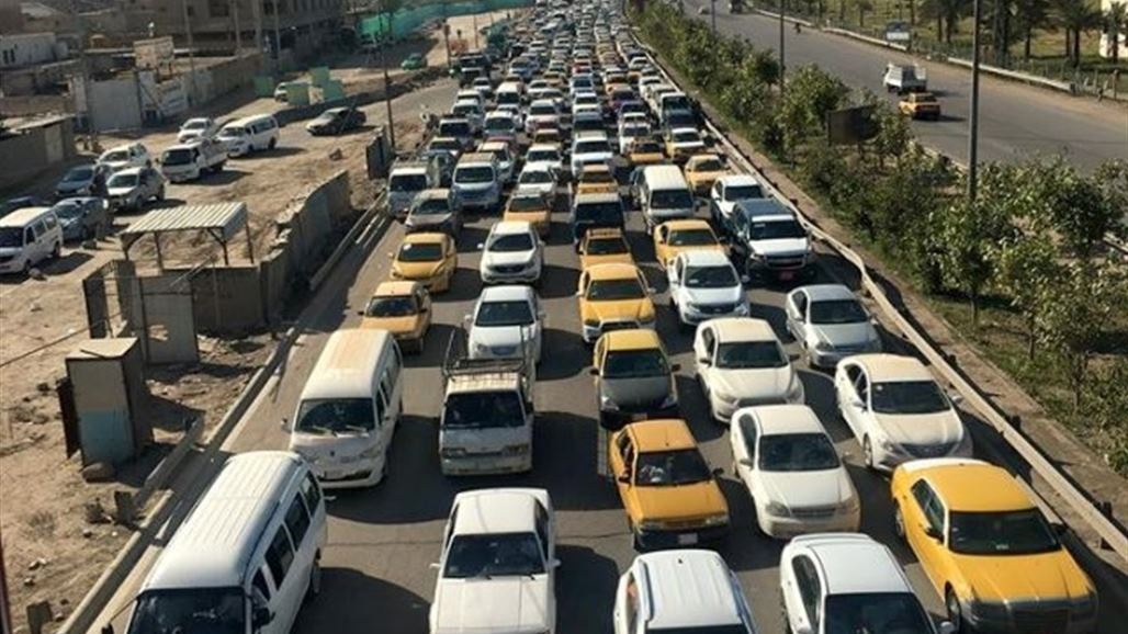 الموقف المروري في بغداد الان.. ازدحامات طويلة في الشوارع الرئيسية
