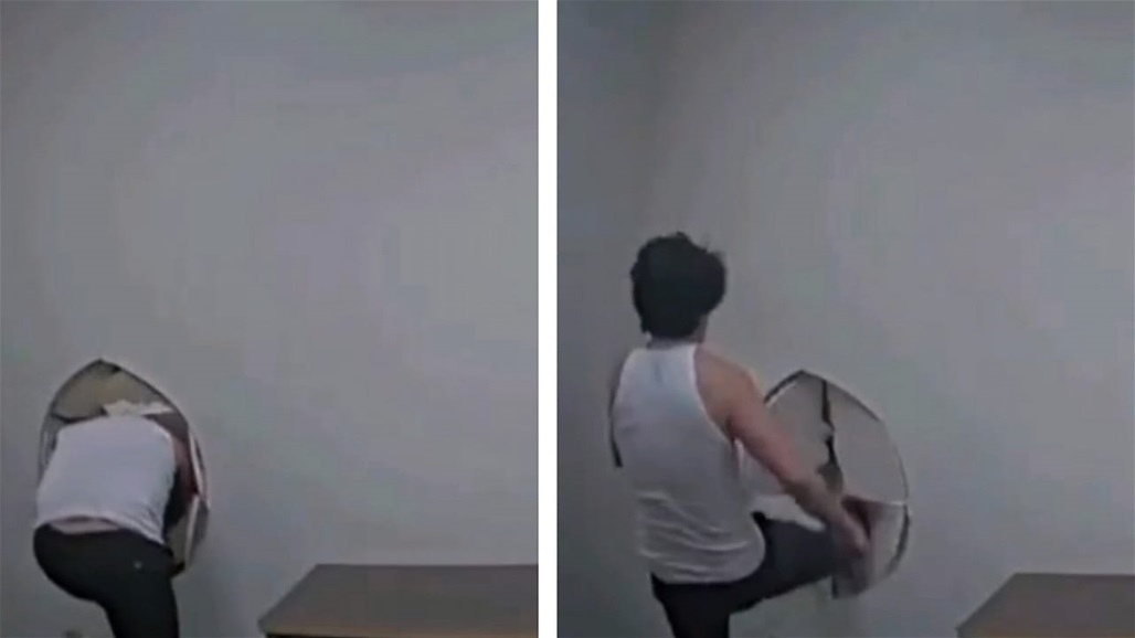 متهم بقتل عائلته.. هروب مشتبه به من غرفة التحقيق (فيديو)