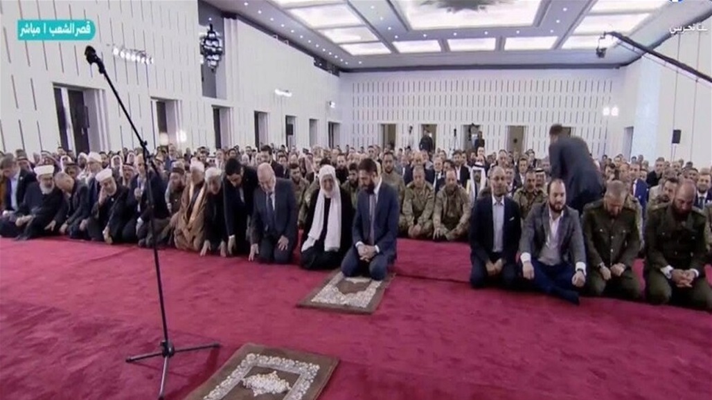 لأول مرة في تاريخ سوريا الحديث.. صلاة العيد في قصر الشعب بدمشق (صور)
