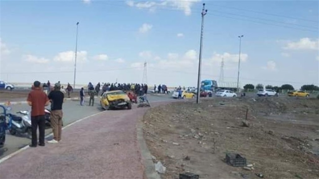 مصرع وإصابة أربعة أشخاص بحادث بين كركوك والسليمانية
