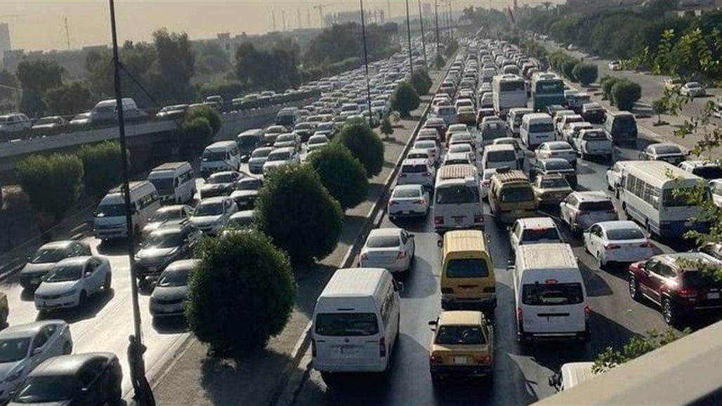 ازدحامات خانقة وشوارع شبه متوقفة.. خارطة شوارع بغداد الآن
