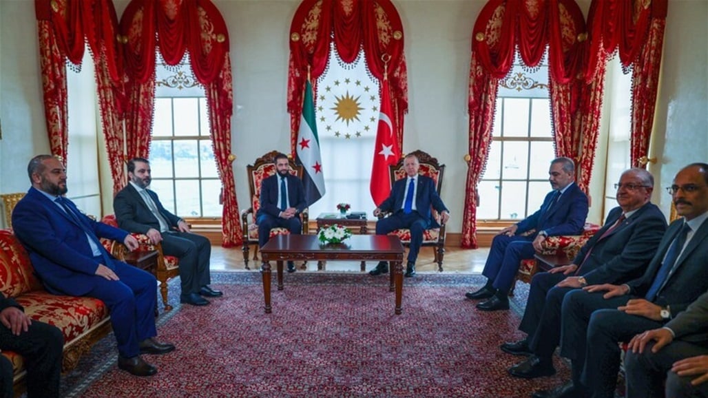 أردوغان خلال لقائه الشرع: احتلال إسرائيل لسوريا مرفوض وسنعارضه