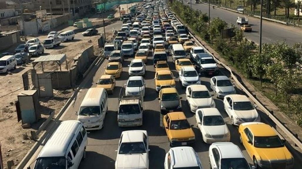 أغلب تقاطعات ومجسرات بغداد &quot;حمراء&quot;.. اليكم الموقف المروري الحالي في العاصمة