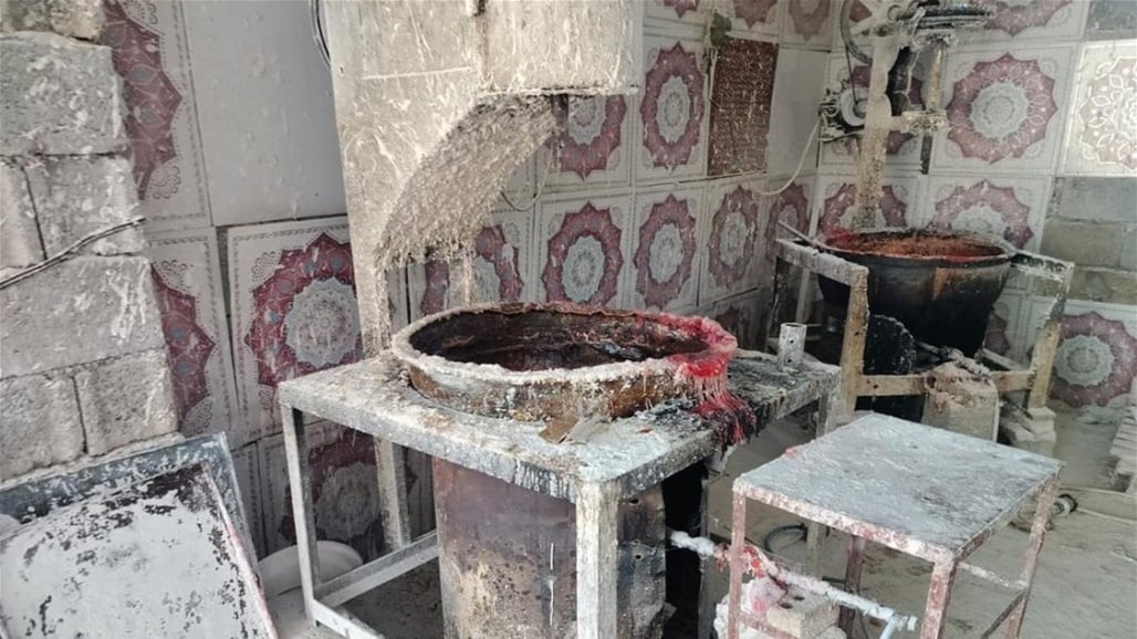 مشاهد مقززة من معمل حلقوم في ديالى