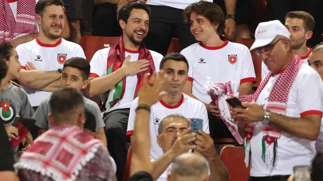 شاهد احتفال ولي عهد الأردن وشقيقه بالتأهل الى كأس العالم (فيديو)