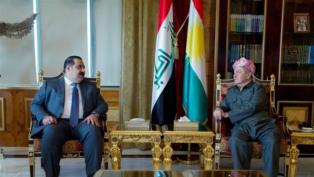 السامرائي وبارزاني يؤكدان على حل خلافات بغداد وأربيل وفق الدستور