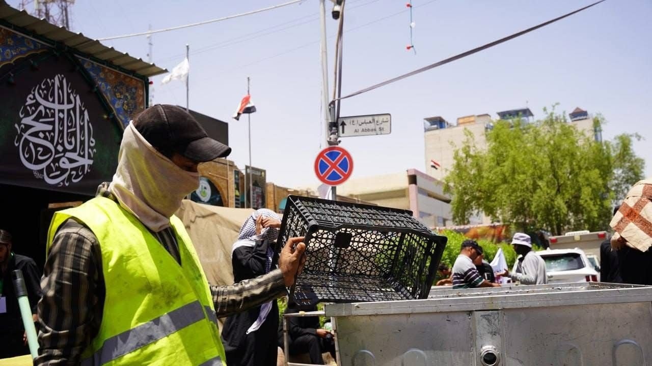 خلال زيارة عاشوراء.. كربلاء تعلن رفع 33 ألف طن نفايات