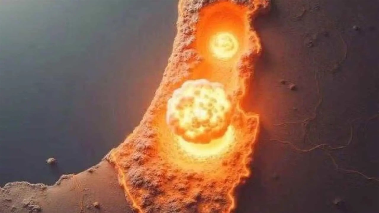 مسؤول إيراني ينشر صورة &quot;ضربة نووية&quot; على إسرائيل
