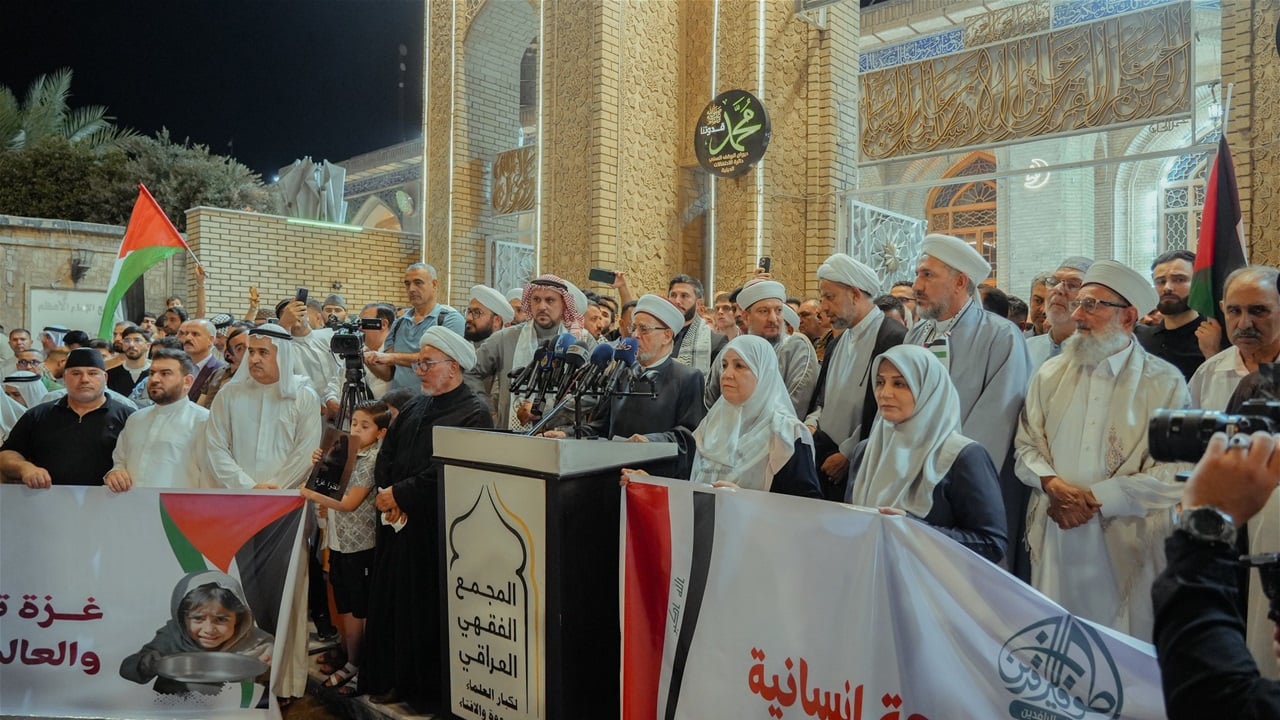 في بغداد.. وقفة تضامنية لنصرة غزة (صور)