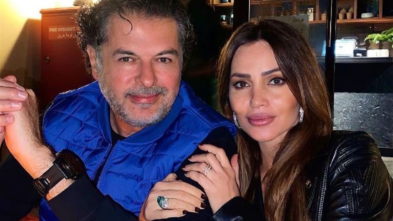 زوجة راغب علامة تحسم الجدل بشأن شائعة انفصالهما