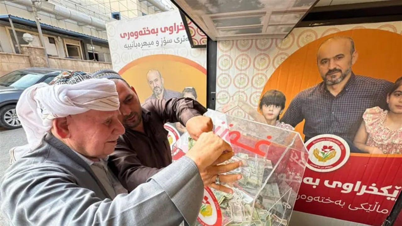 شباب يبيعون سياراتهم وأرامل يتبرعن بمدخراتهن: كردستان تنتفض نصرة لغزة بحملة تبرع &quot;غير مسبوقة&quot;