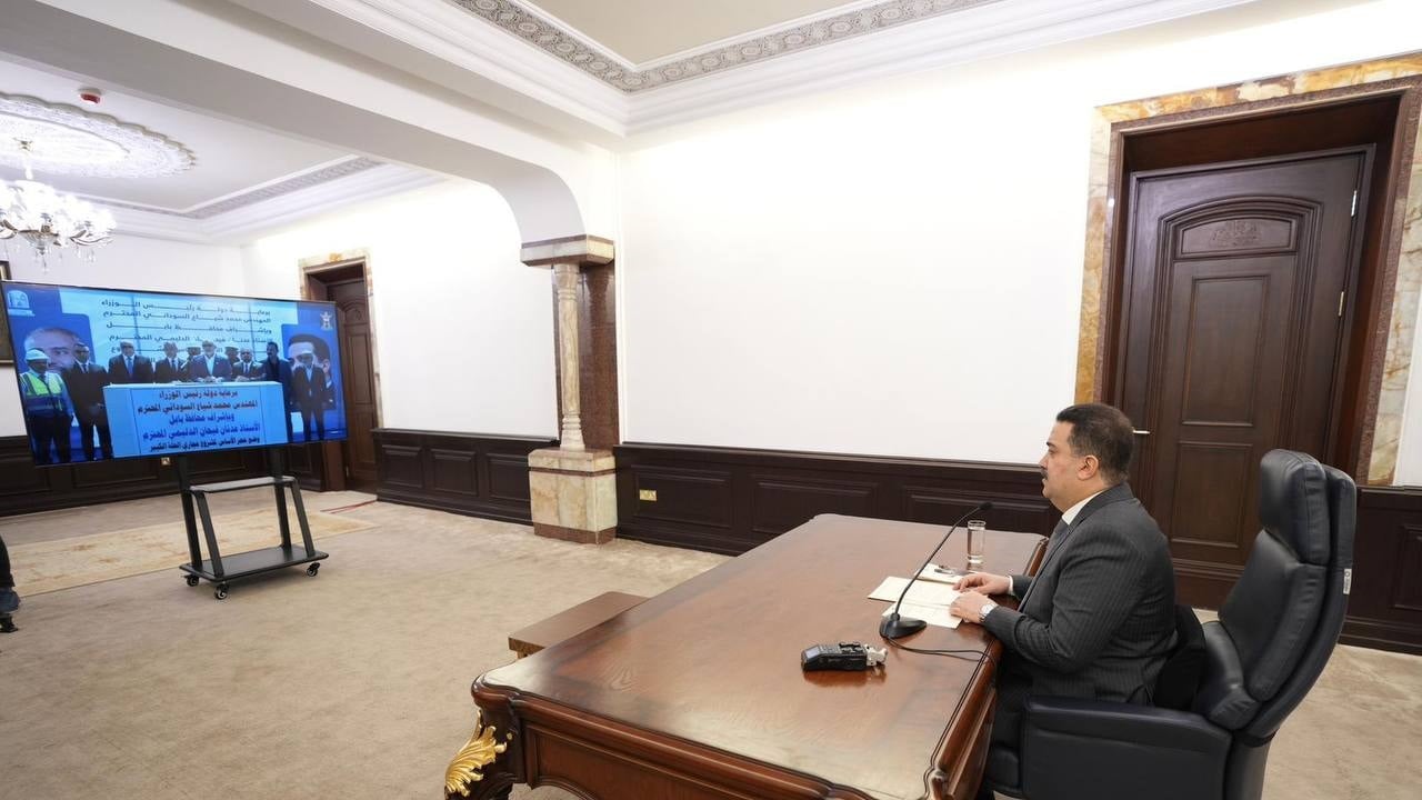 السوداني يطلق الأعمال التنفيذية لمشروع مجاري الحلة