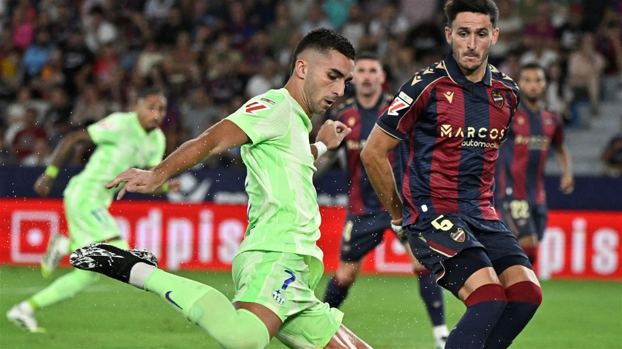  برشلونة يقلب الطاولة على ليفانتي بالجولة الثانية من الدوري الاسباني 