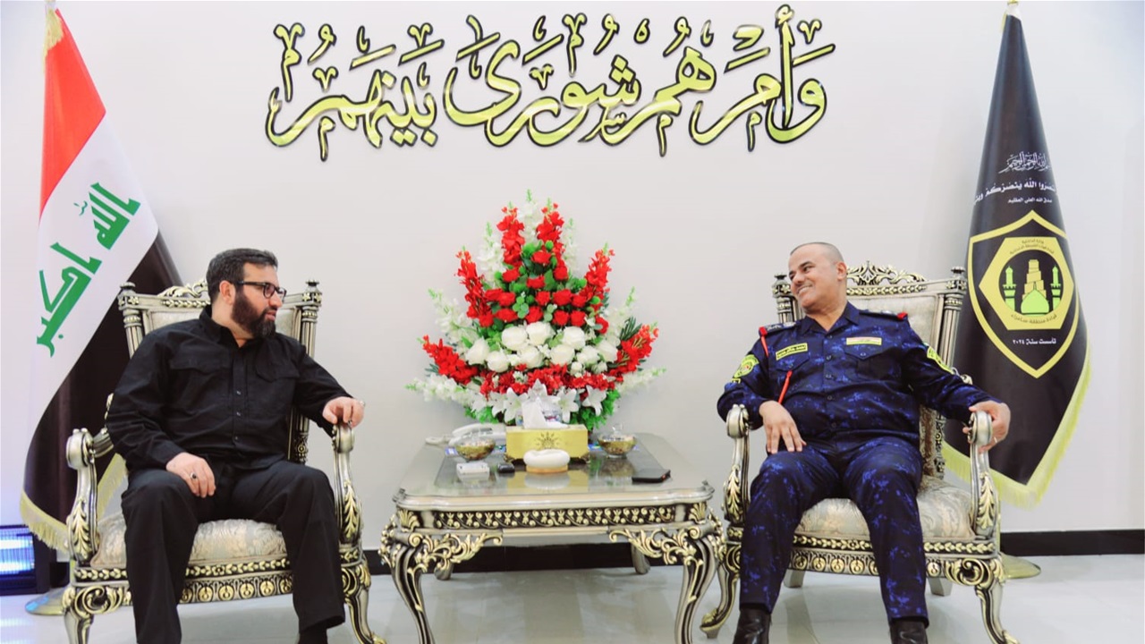 المسعودي يؤكد أهمية التعاون المشترك مع القوات الأمنية بتسهيل حركة الحافلات لزائري سامراء