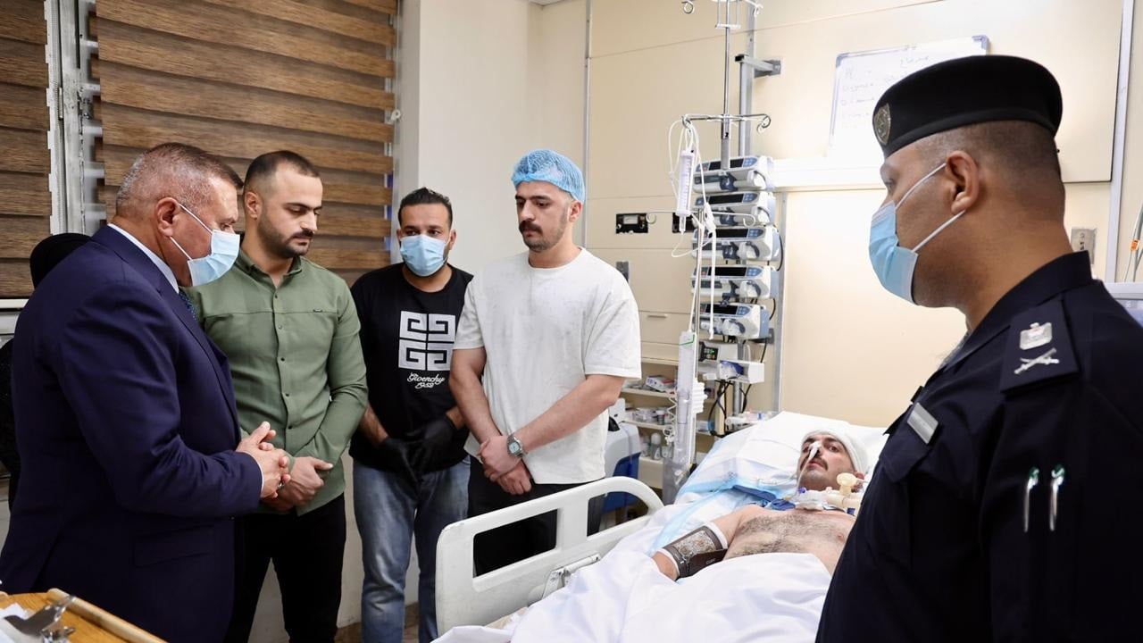 ​خلال زيارته &quot;الملازم الجريح&quot;.. الشمري: القانون فوق الكل