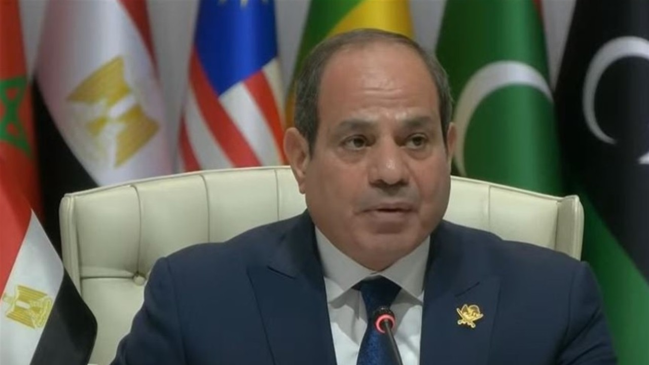 الرئيس المصري: آن الأوان للتعامل بجدية وحسم مع القضية الفلسطينية