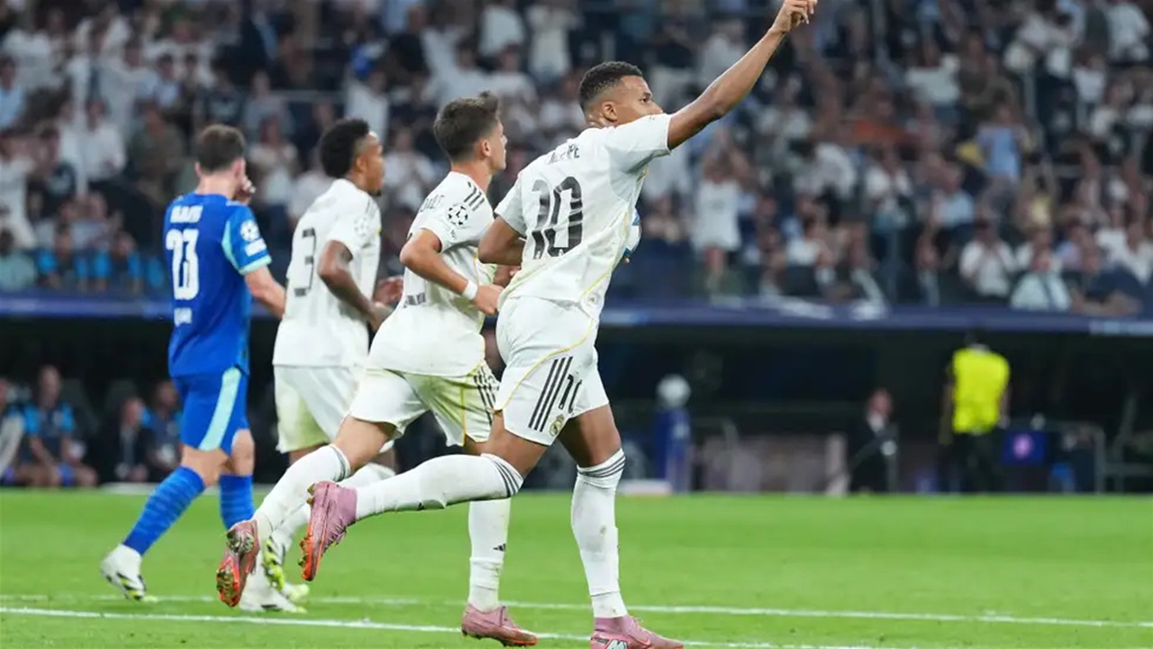 مبابي يقود ريال مدريد لهزيمة مارسيليا في أبطال أوروبا