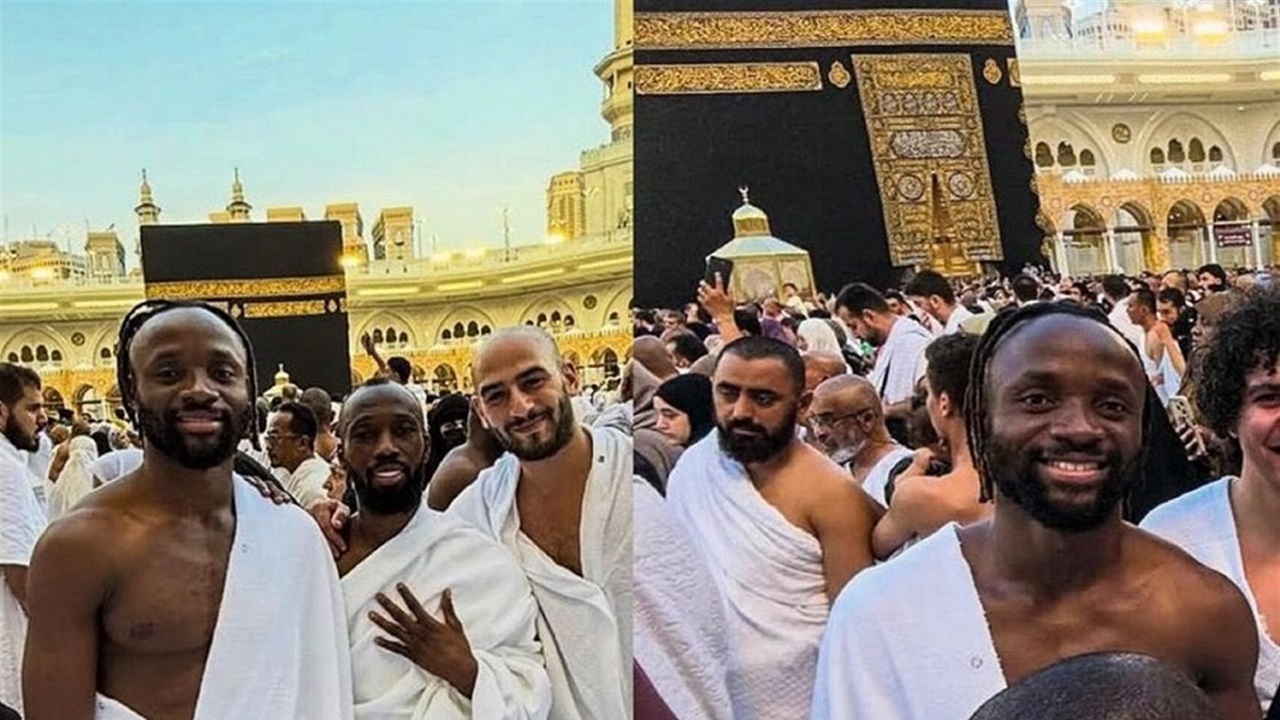 بعد إشهار إسلامه.. مهاجم بكرة القدم يؤدي مناسك العمرة