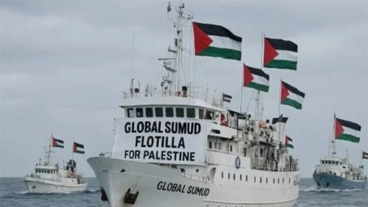 20 سفينة حربية إسرائيلية تتجه نحو &quot;أسطول الصمود&quot;