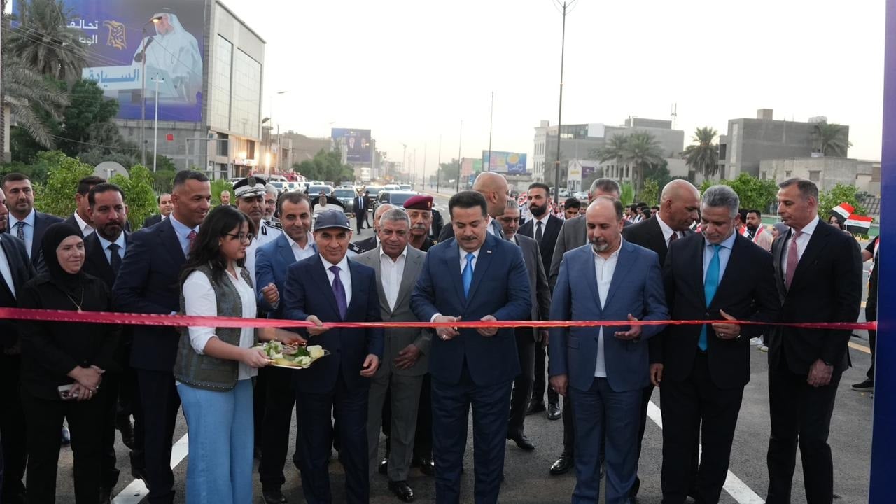 رئيس الوزراء يفتتح مجسرات الطلائع- البيجية وتقاطع جامع الشيخ معروف