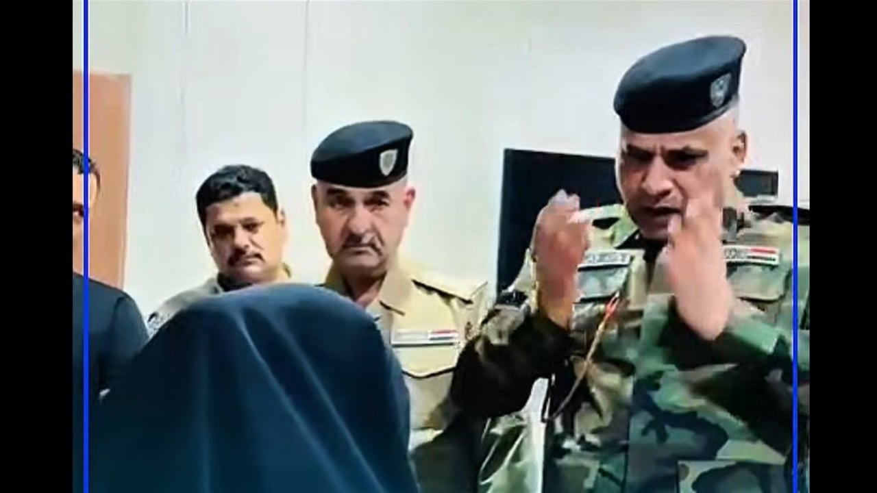 &quot;چنّة&quot; تذبح عائلة زوجها في الديوانية.. ومحادثة بينها وبين قائد الشرطة (فيديو)