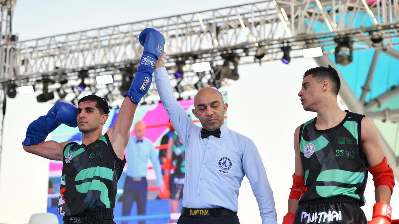 عراقي يتأهل لنصف نهائي المواي تاي بدورة التضامن الإسلامي