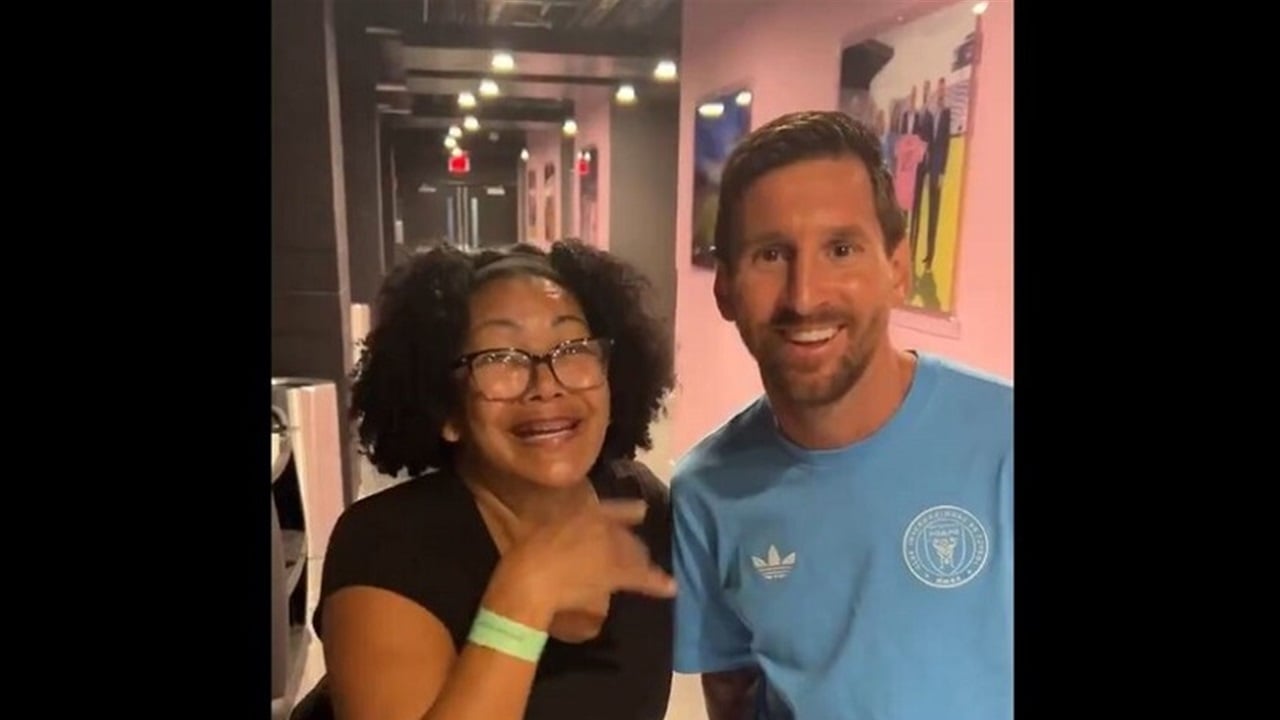 ميسي يتسبب بورطة لامراة