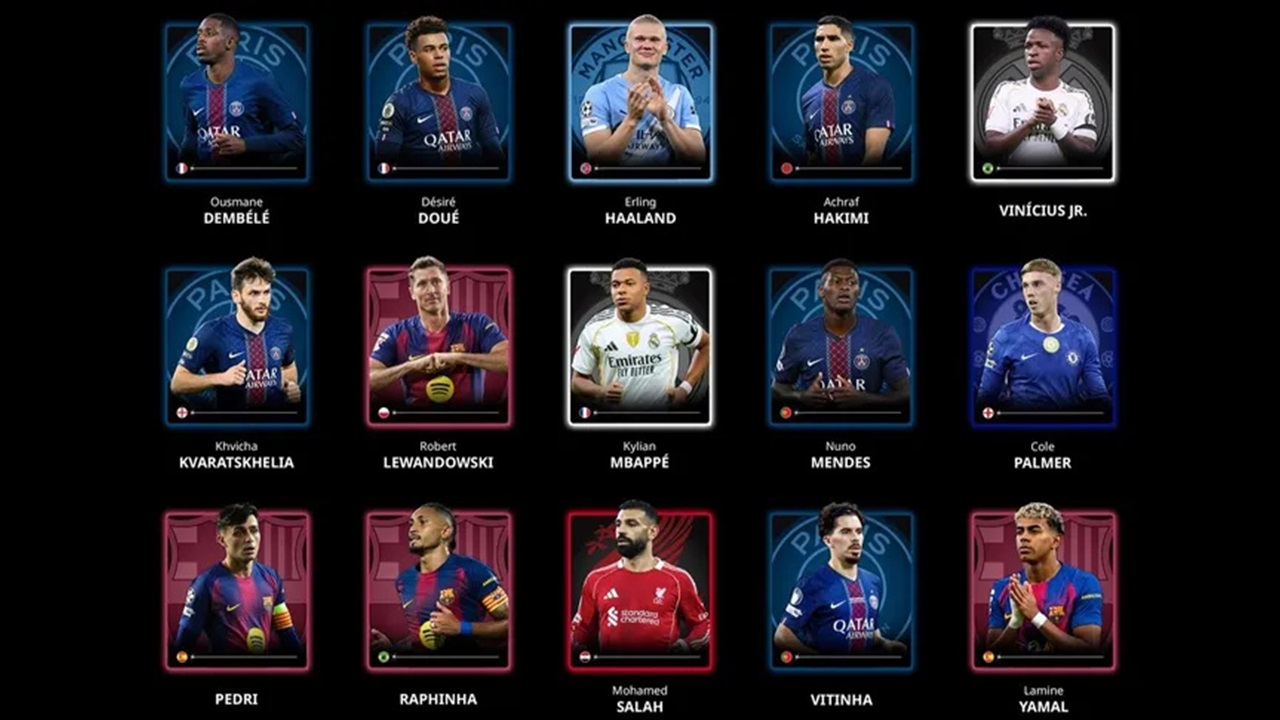 الكشف عن القائمة النهائية لجائزة أفضل لاعب بالعالم في 2025