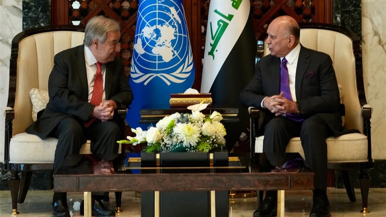 غوتيريش من بغداد: مستمرون بدعم العراق من خلال أطر تعاون جديدة