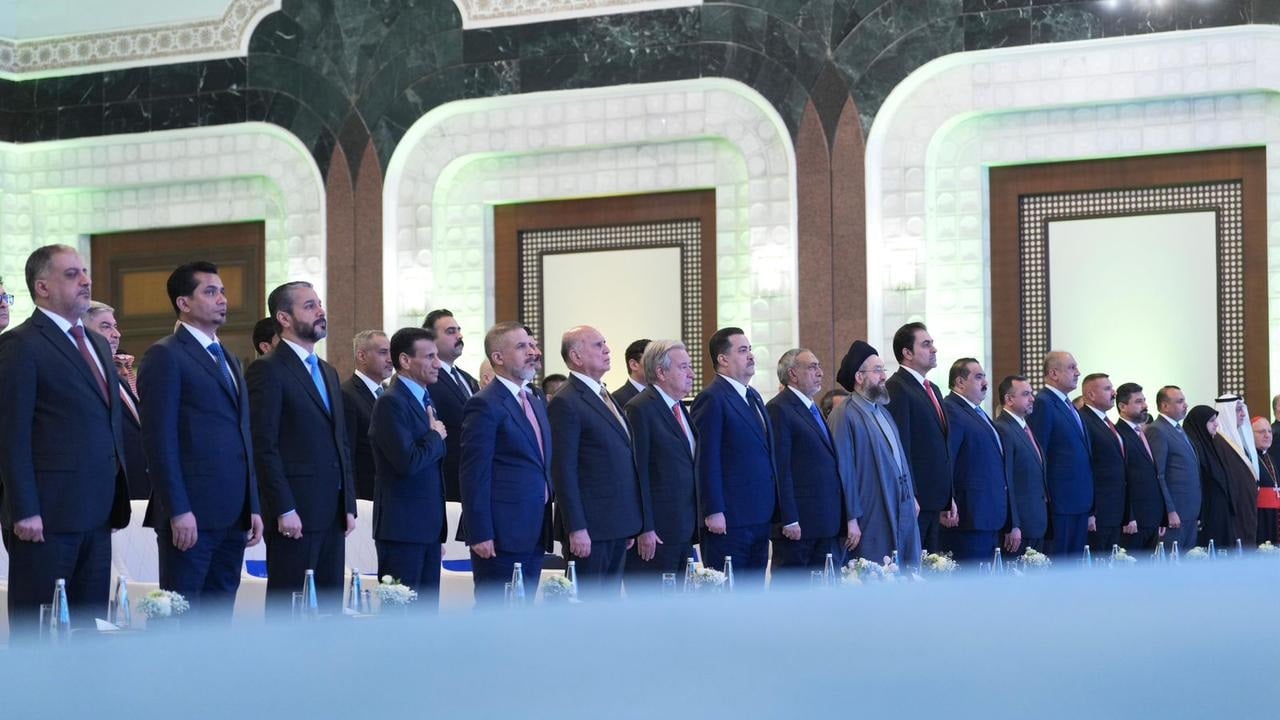 السامرائي يشارك بحفل انتهاء ولاية بعثة يونامي في العراق