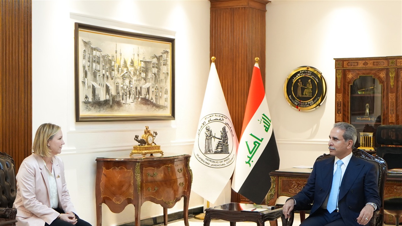 زيدان يبحث الجريمة المنظمة والجرائم العابرة للحدود مع وفد عدلي سويدي