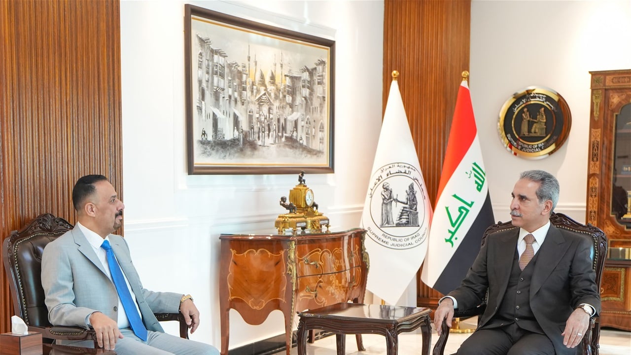 رئيس الوقف السني بضيافة القاضي فائق زيدان لمتابعة الدعاوى القضائية المرفوعة