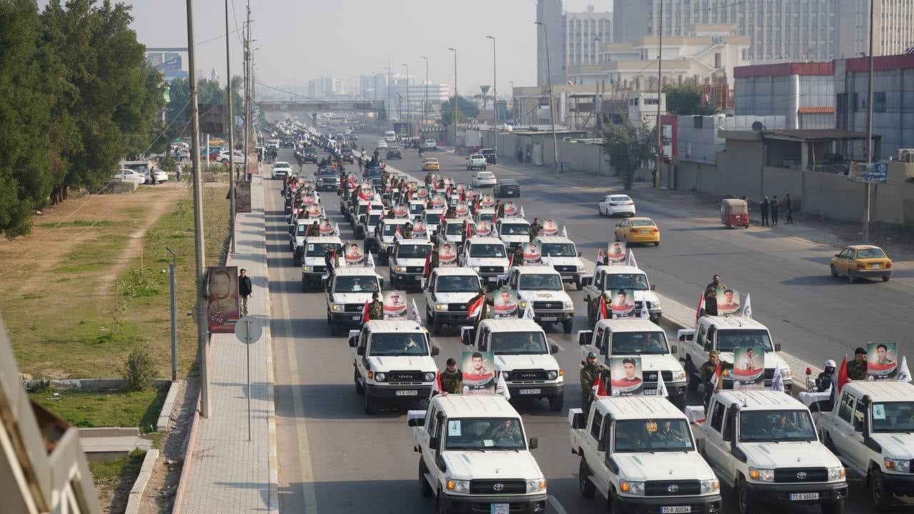 بأكثر من 40 نعشا.. الحشد يقيم تشييعا رمزيا في بغداد لضحايا القصف الأمريكي على القائم 2019 (صور)