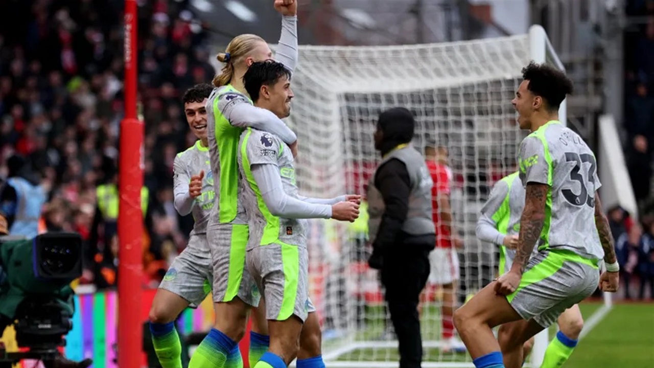 مانشتسر سيتي ينتزع صدارة الدوري الإنكليزي بعد الفوز على نوتنغهام فورست