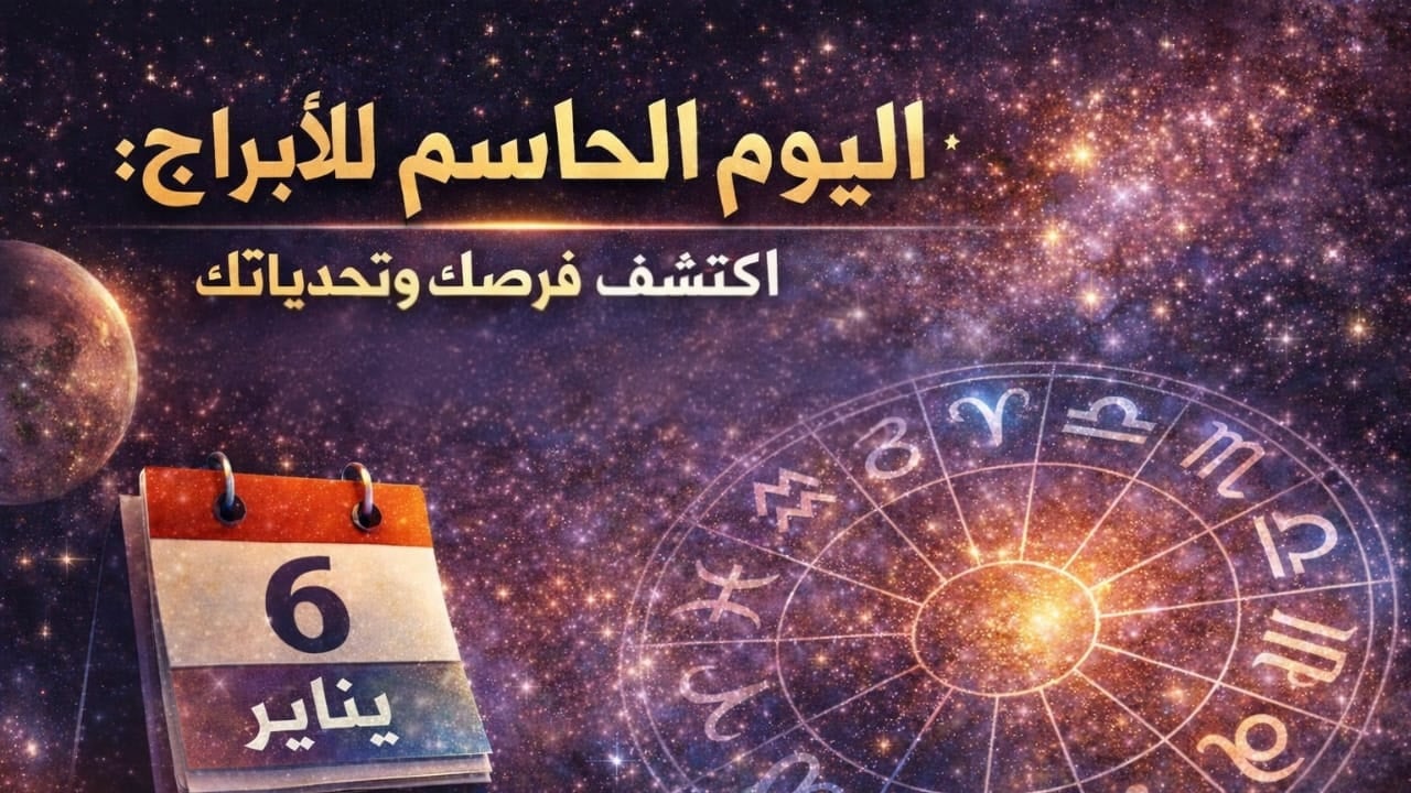 يوم الحسم والفرص الذهبية للأبراج... لا تفوت قراءة توقعات الأبراج مع جاكلين عقيقي ليوم 6-1-2026!