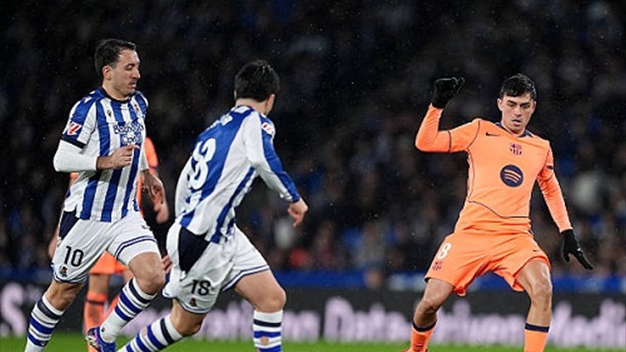 برشلونة يسقط أمام  مستضيفه ريال سوسيداد