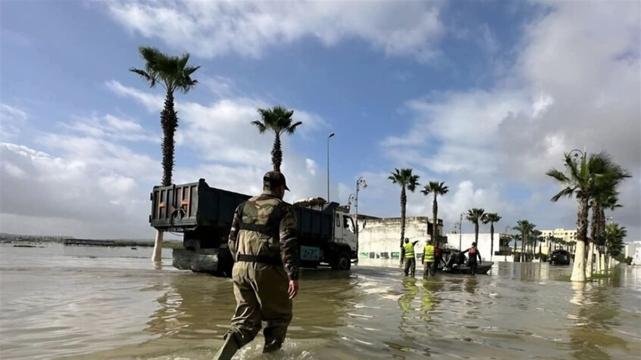 الفيضانات تتسبب بإجلاء 50 ألف شخص في المغرب
