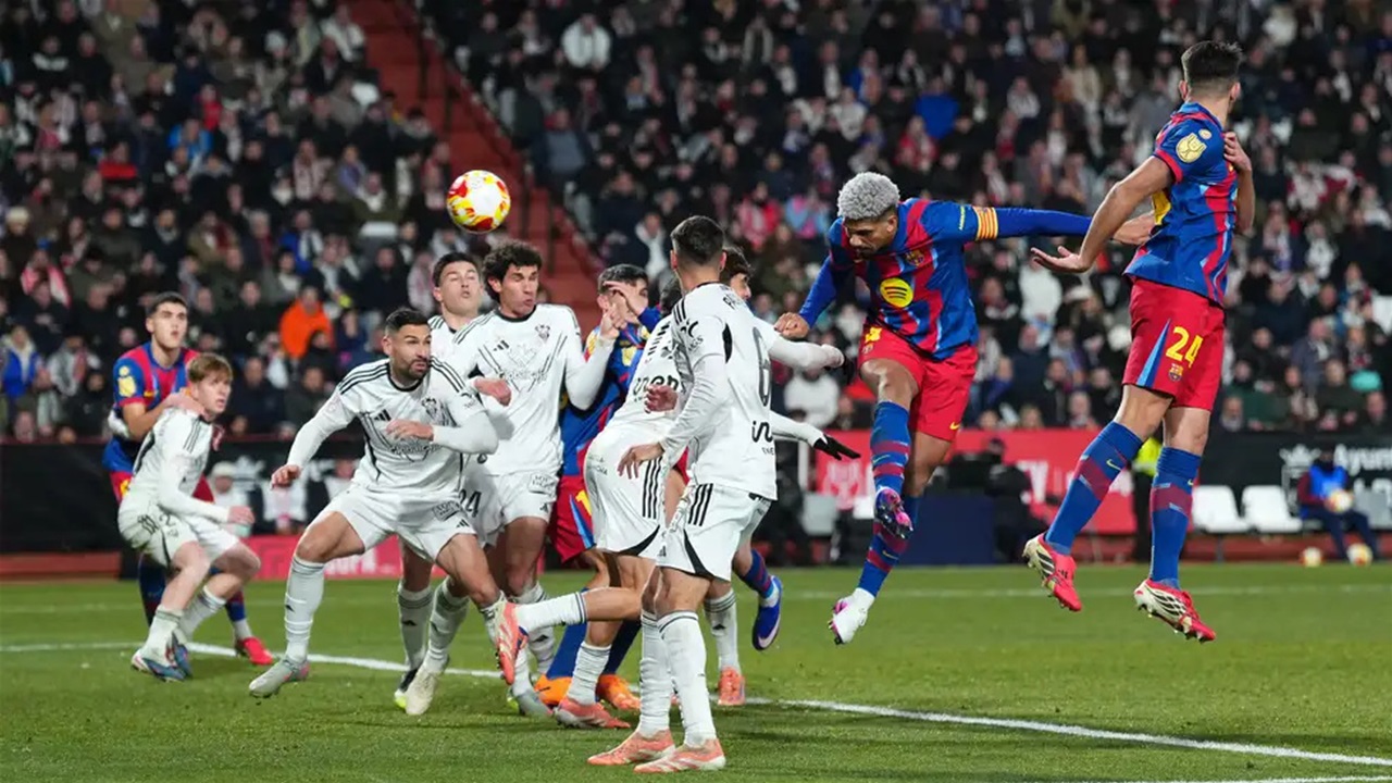 برشلونة يهزم ألباسيتي ويحجز مقعده بنصف نهائي الكأس