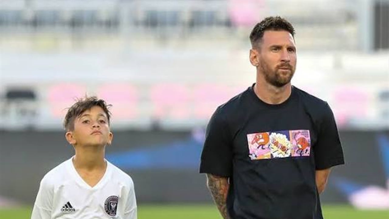 نجل ميسي يقلد والده.. ماذا فعل؟ 
