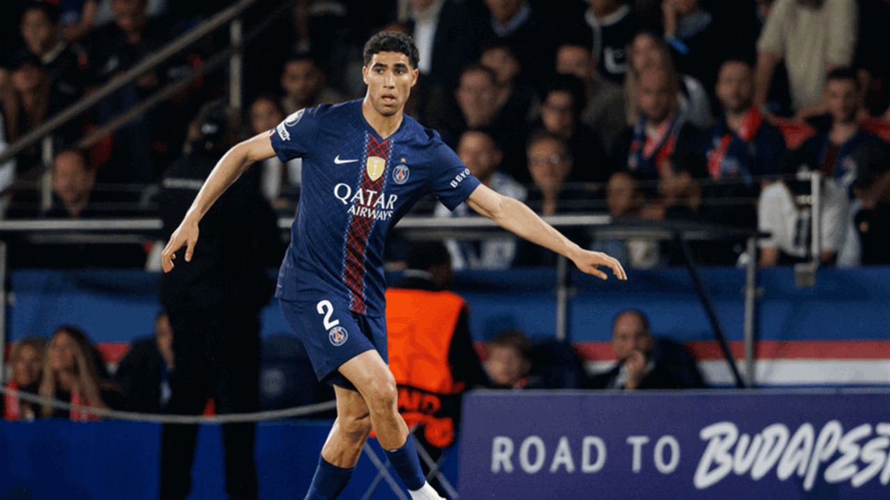 حكيمي يوجه رسالة بعد تأكد غيابه عن مواجهة بايرن ميونخ